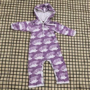 Milkbarn Porcupine Hooded Romper